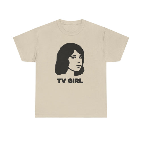 TV Girl Portrait Tee — Retro Indie Band Graphic T-Shirt